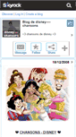 Mobile Screenshot of disney----chansons.skyrock.com