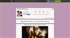 Desktop Screenshot of justinb-and-alice.skyrock.com