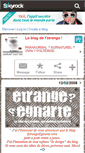 Mobile Screenshot of etrangeegnarte.skyrock.com