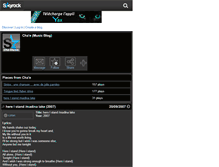 Tablet Screenshot of cha-music.skyrock.com