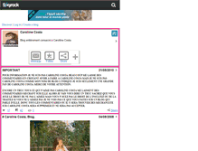 Tablet Screenshot of grandefandecarolinecosta.skyrock.com