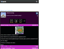 Tablet Screenshot of animalecrossing.skyrock.com