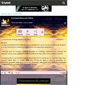 Tablet Screenshot of correspondanceparlettres.skyrock.com