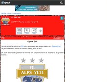 Tablet Screenshot of fc-alps-yeti.skyrock.com