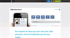 Desktop Screenshot of mybrothersecret.skyrock.com