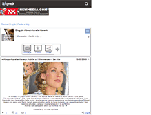 Tablet Screenshot of about-aurelie-vaneck.skyrock.com