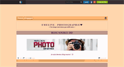 Desktop Screenshot of emeline--photographie.skyrock.com