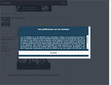 Tablet Screenshot of kyo-musique.skyrock.com
