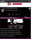 Tablet Screenshot of fanclub-officiel-morgan.skyrock.com