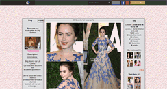 Desktop Screenshot of mllelilycollins.skyrock.com