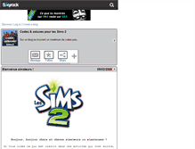 Tablet Screenshot of codes-astuces-sims2.skyrock.com