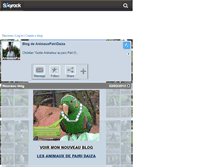Tablet Screenshot of animauxpairidaiza.skyrock.com