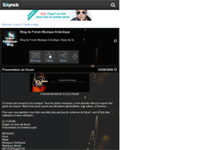 Tablet Screenshot of forum-eclectique-blog.skyrock.com