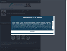 Tablet Screenshot of johnnyhallyday2008.skyrock.com