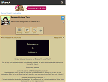 Tablet Screenshot of because-we-love-them.skyrock.com