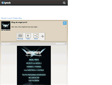 Tablet Screenshot of angelprodorganisation.skyrock.com