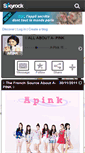 Mobile Screenshot of apink.skyrock.com