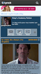 Mobile Screenshot of greysanatomyfic.skyrock.com
