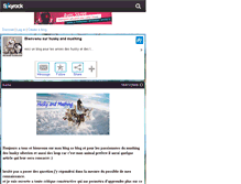 Tablet Screenshot of huskyandmushing.skyrock.com