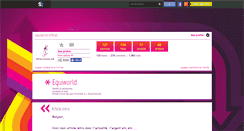 Desktop Screenshot of equiworld-officiel.skyrock.com