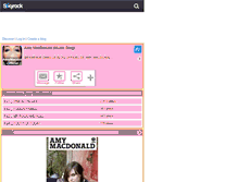 Tablet Screenshot of amymacdonald--officiel.skyrock.com