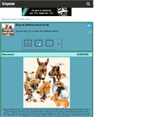 Tablet Screenshot of defense-animal-du-62.skyrock.com