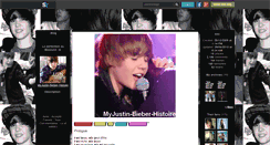 Desktop Screenshot of myjustin-bieber-histoire.skyrock.com