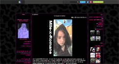 Desktop Screenshot of mlle-x-romane.skyrock.com