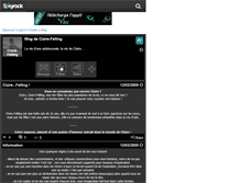 Tablet Screenshot of claire-felling.skyrock.com