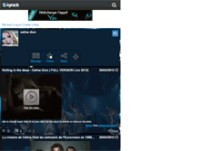 Tablet Screenshot of celinedion23071986.skyrock.com