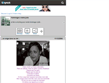 Tablet Screenshot of hommage-julie.skyrock.com