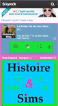 Mobile Screenshot of histoire-et-sims.skyrock.com