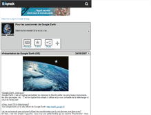 Tablet Screenshot of googleearth70.skyrock.com