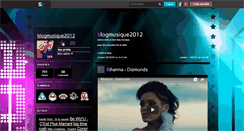 Desktop Screenshot of blogmusique2012.skyrock.com