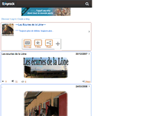 Tablet Screenshot of ecuriesdelalone.skyrock.com