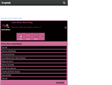 Tablet Screenshot of addictbieber.skyrock.com