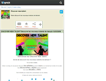 Tablet Screenshot of discover-new-talent.skyrock.com