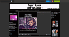 Desktop Screenshot of johnnyhallyday59.skyrock.com