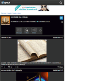 Tablet Screenshot of histoireducoran.skyrock.com