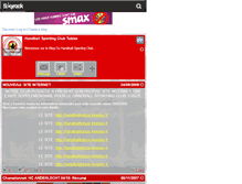 Tablet Screenshot of handball-sc-tubize.skyrock.com