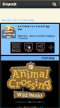 Mobile Screenshot of aniimal-crossiiing-ww.skyrock.com