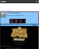 Tablet Screenshot of aniimal-crossiiing-ww.skyrock.com