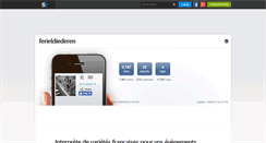 Desktop Screenshot of ferieldiederen.skyrock.com