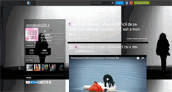 Desktop Screenshot of mondestin2012.skyrock.com