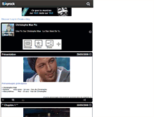 Tablet Screenshot of christophe-mae-fic.skyrock.com