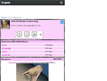 Tablet Screenshot of annesophiebellomusic.skyrock.com