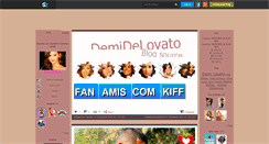 Desktop Screenshot of demidelovato.skyrock.com