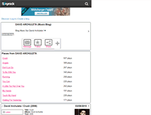 Tablet Screenshot of david-song.skyrock.com
