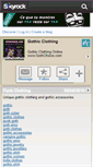 Mobile Screenshot of gothclothing.skyrock.com