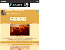 Tablet Screenshot of forum-amour-de-chats.skyrock.com